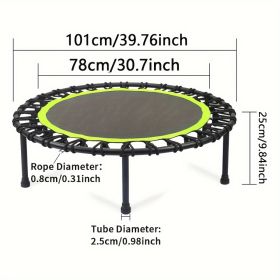 661 Lbs Fitness Trampoline Get In Shape At Home Or In The Garden With Our 40 Inch Mini Exercise Trampoline - Stable And Fun ASTM F381-16