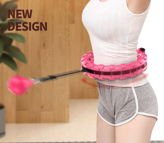 Lazy thin waist weight loss circle (Option: Grapefruit pink-24 knots)